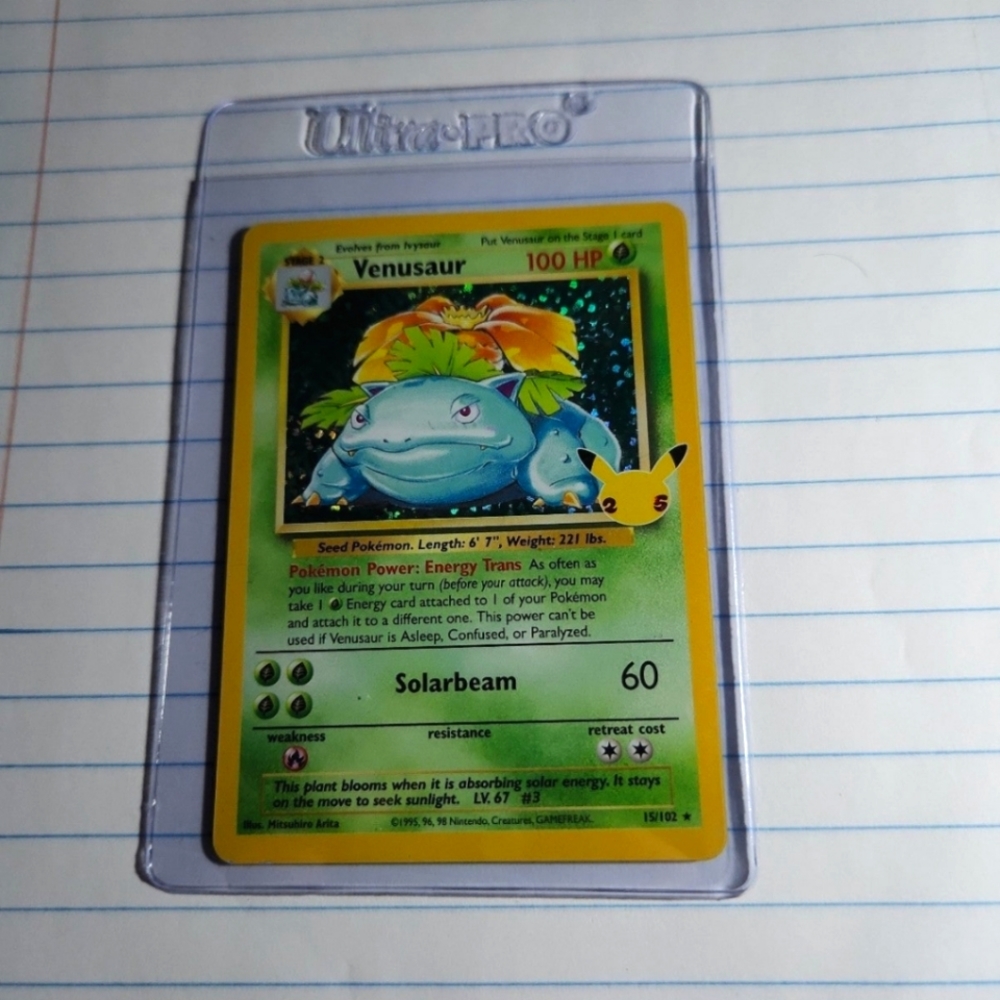 Venusaur pokemon card